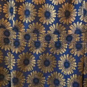 Boden Blue and Gold Floral Dress